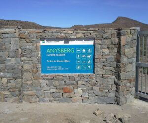 Natural stone entrance for Anysberg Nature Reserve